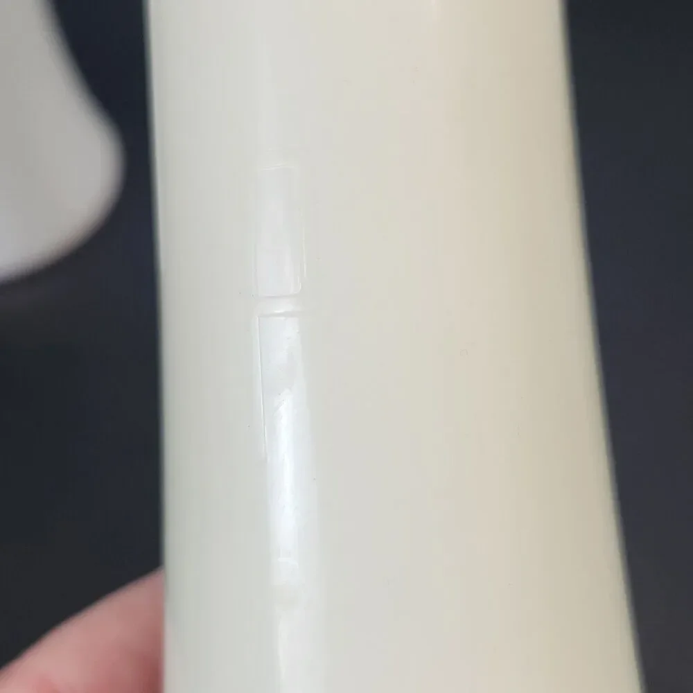 Vintage Tupperware Salt and Pepper Shakers Hourglass 6” Tall Large White